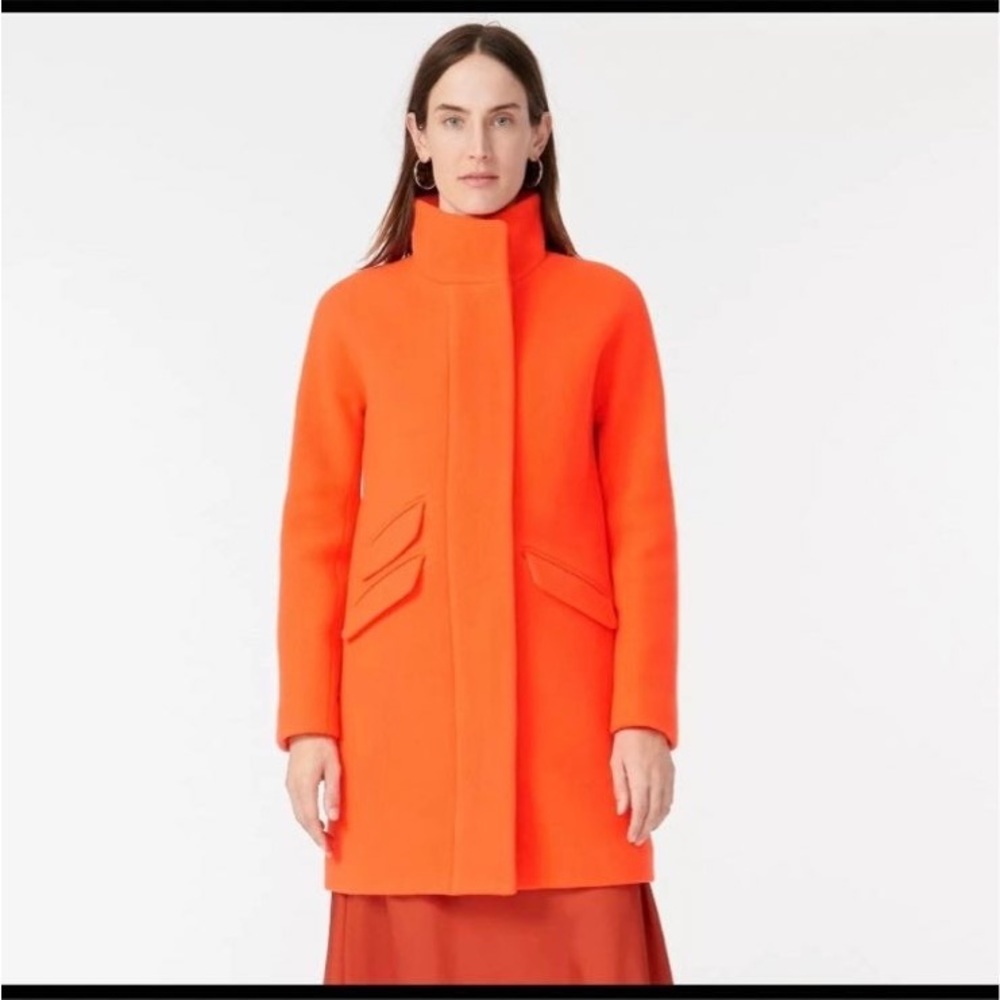 J. Crew Cocoon Coat in Italian Stadium Cloth Wool